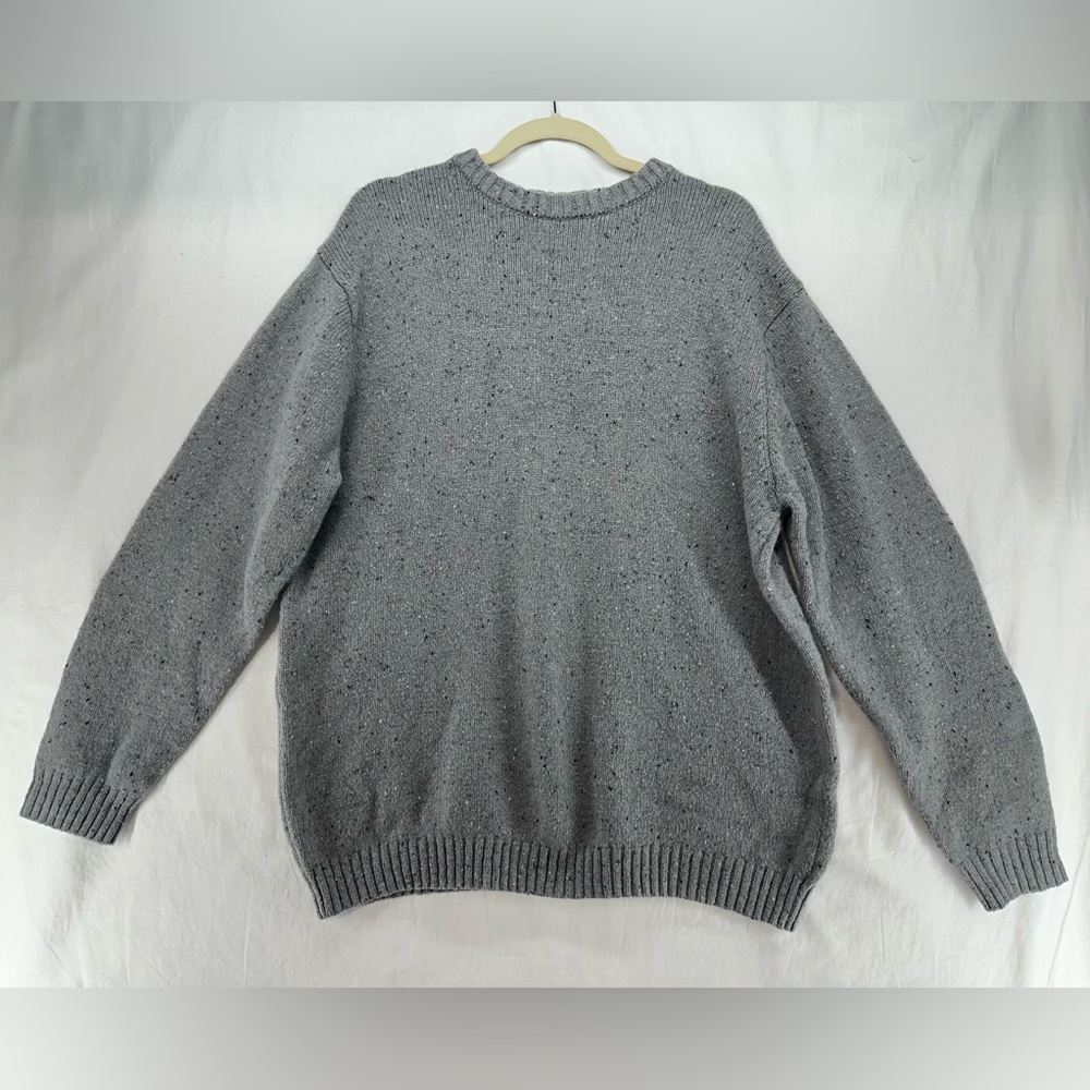 Line of Trade‎ Sweater Mens Donegal Wool Nylon Corduroy Elbow Patches 2XL